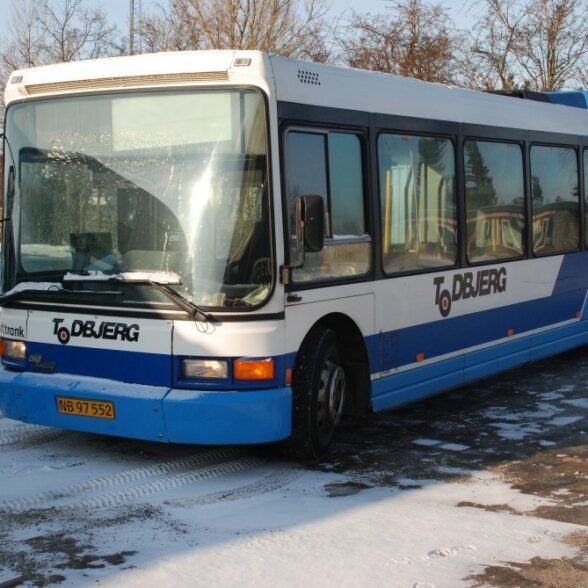 Todbjerg bus i blåt design