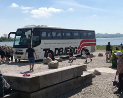 Turistbus på Djursland